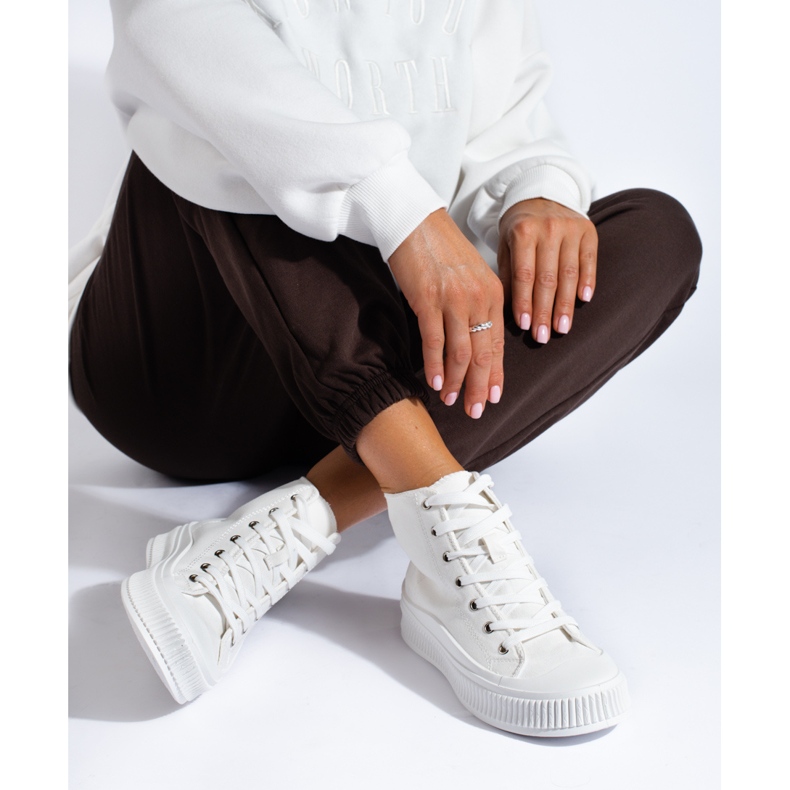 Seastar Vysoké ležérní tenisky bílý 1