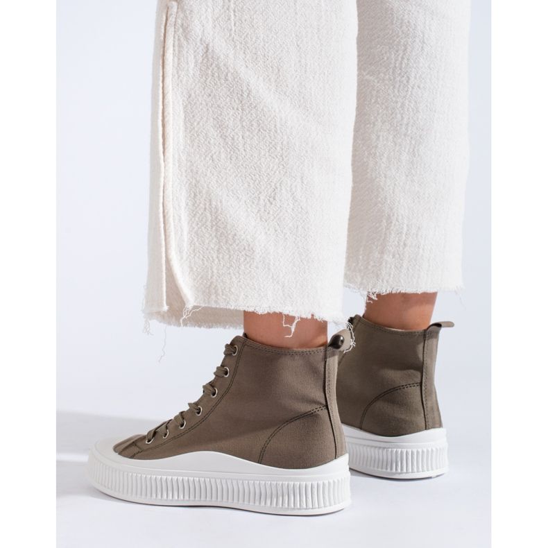 Seastar Vysoké ležérní tenisky zelená 2