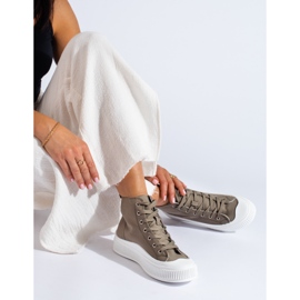 Seastar Vysoké ležérní tenisky zelený 1