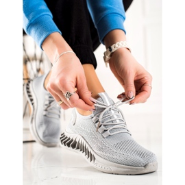 TRENDI Šedé sportovní boty šedá 1