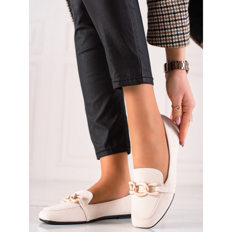 Sergio Todzi Elegantní Suede Lords béžový 1