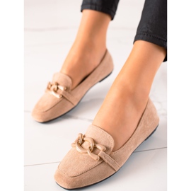 Sergio Todzi Elegantní Suede Lords béžový 2