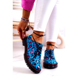 Dámské Oxfordky Maciejka 04087-47 Kožené Boty Modré vícebarevný 1