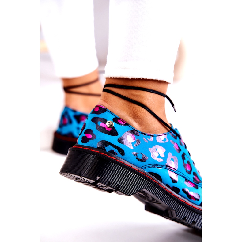 Dámské Oxfordky Maciejka 04087-47 Kožené Boty Modré vícebarevný 4