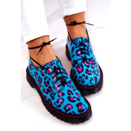 Dámské Oxfordky Maciejka 04087-47 Kožené Boty Modré vícebarevný 5