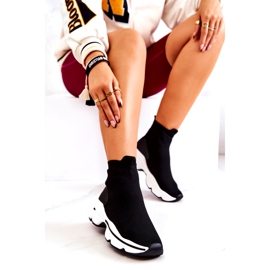 PS1 Černá sportovní obuv Bailee High Sock 2