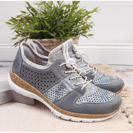 Prolamovaná sportovní obuv Rieker W N4255-12 modrá modrý 2