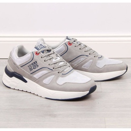 Šedé sportovní boty pro volný čas Big Star M JJ174276 šedá 1