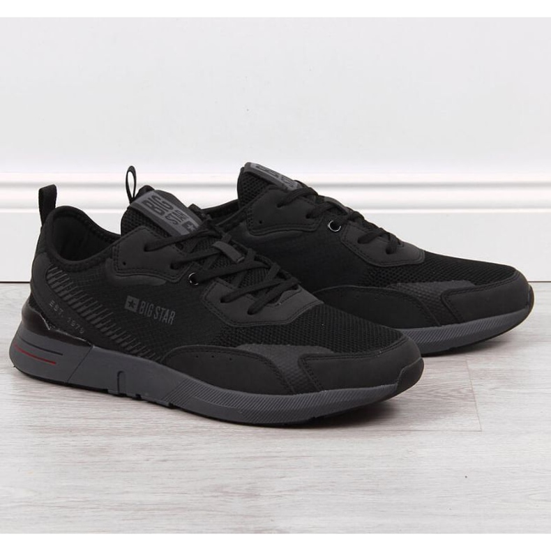 Černé sportovní boty pro volný čas Big Star M JJ174292 černá 1