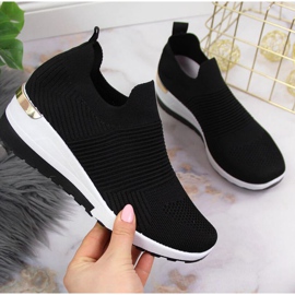 Tenisky ponožky slip on McKeylor W JAN95B černé černá 1 Tenisky ponožky slip on McKeylor W JAN95B černé černá 1