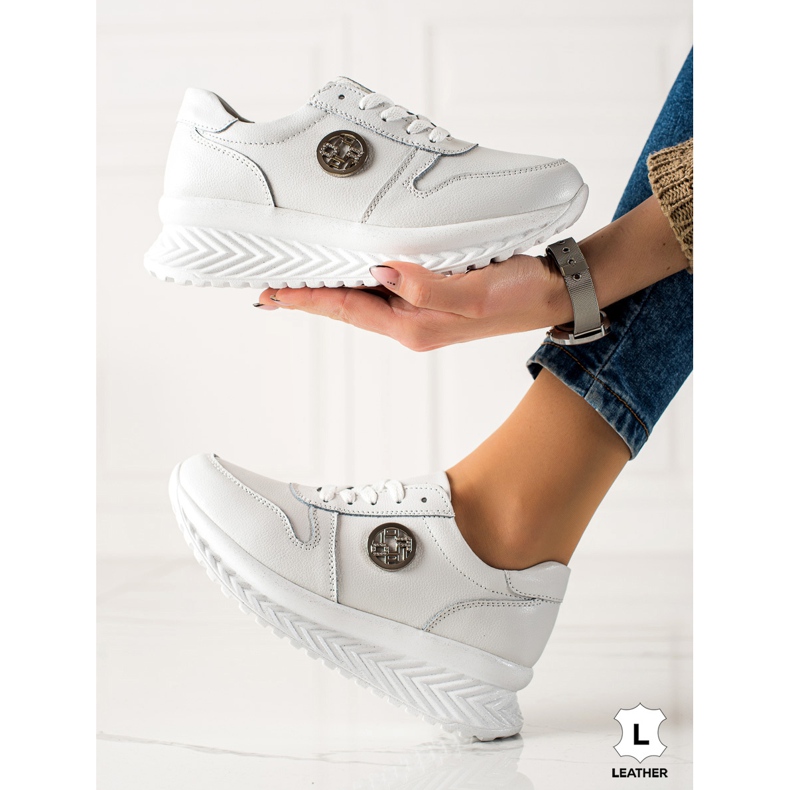 Filippo Klasické kožené tenisky bílý 1