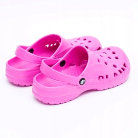 Flameshoes Dámské pantofle růžové světlé Crocs Eva růžový 2