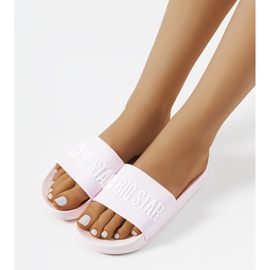 Růžové dámské pantofle Big Star FF274A201 600 růžový 1