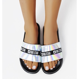 Stříbrné pantofle Big Star GG274A005 stříbrný 1