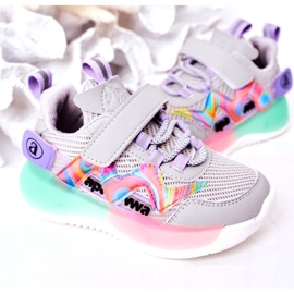 Apawwa Dětské sportovní boty Tenisky šedé šedá 3