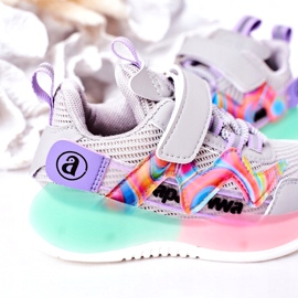 Apawwa Dětské sportovní boty Tenisky šedé šedá 4