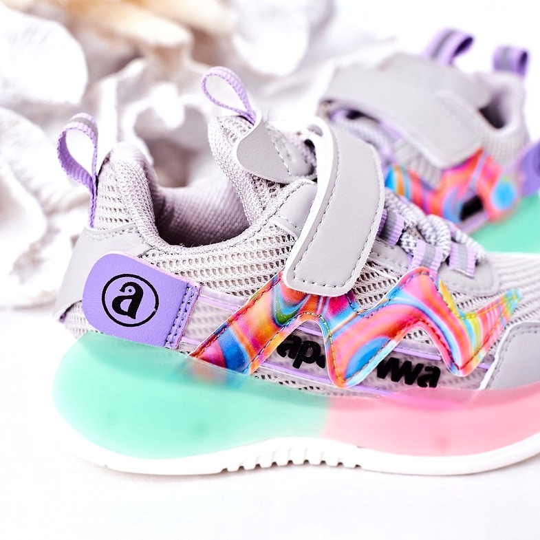 Apawwa Dětské sportovní boty Tenisky šedé šedá 4