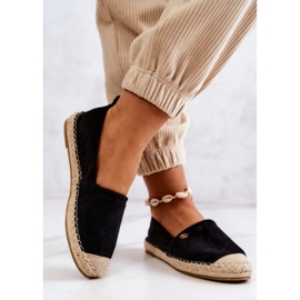 Dámské semišové espadrilky Black Joaquin černý 2
