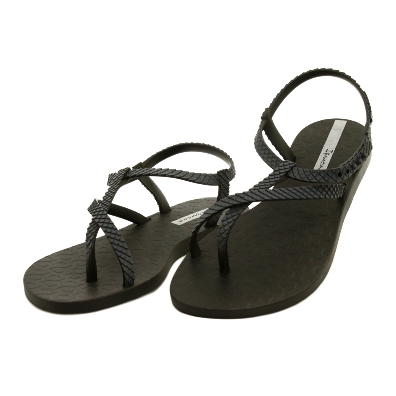Sandály Rzymianki Black / Dark Grey Ipanema 82931 21122 černý 2