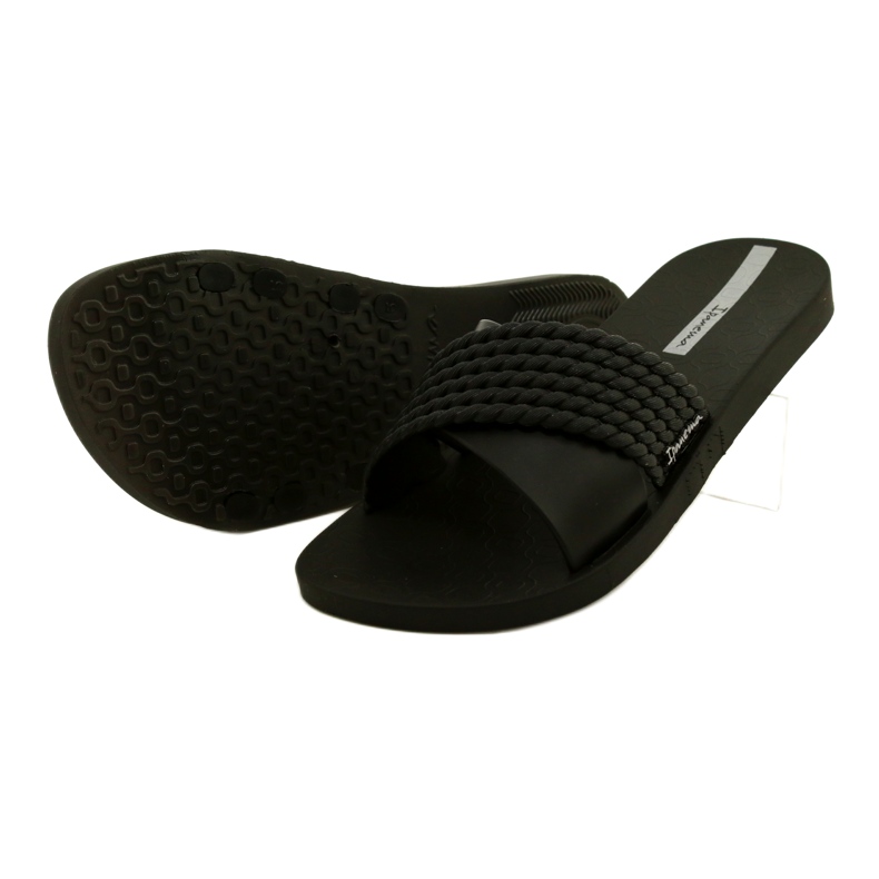 Ipanema Dámské pantofle 83244 20766 Street II FEM Black černý stříbro 3