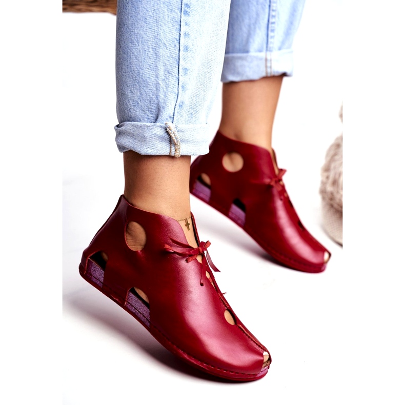 Dámské brogues Maciejka Red 03426-08 červené 2