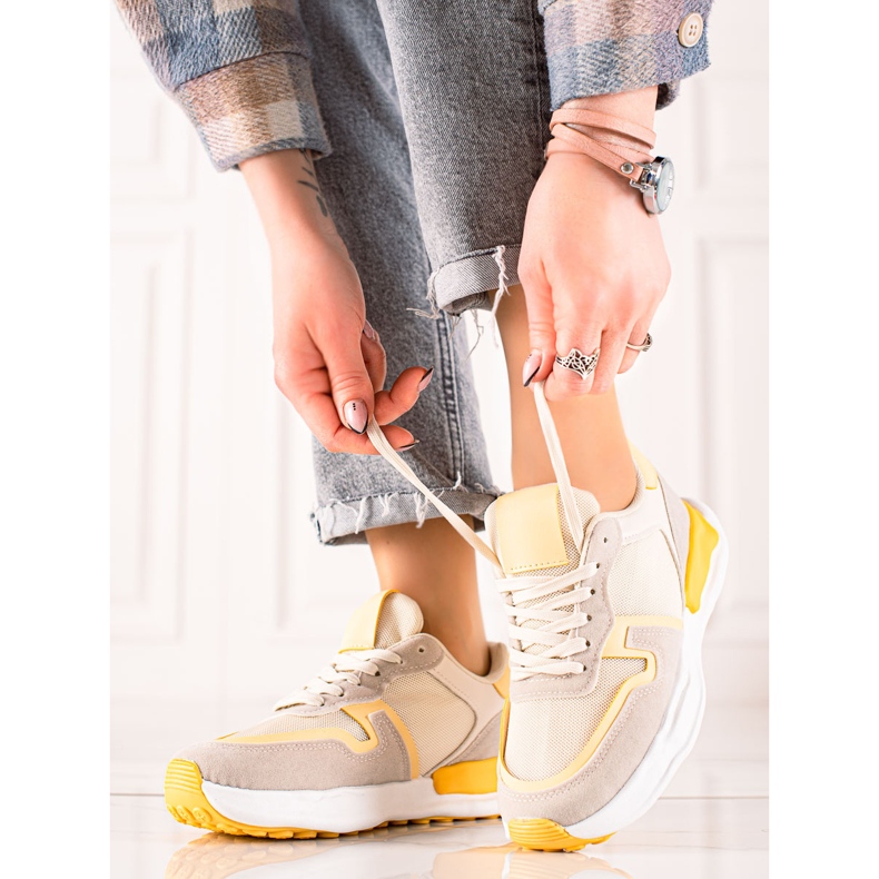 TRENDI Sportovní boty béžový 1