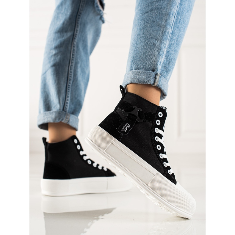 G2G/Good To Great Módní vysoké tenisky černá 2