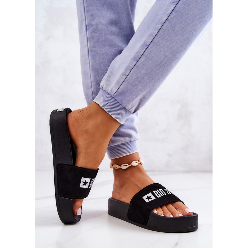 Gumové pantofle Big Star JJ274A263 Black černá 2