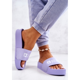 Gumové pantofle Big Star JJ274A265 Violet fialový 2