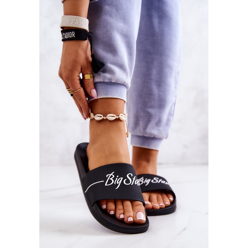 Klasické gumové pantofle Big Star JJ274A300 Black černá 1