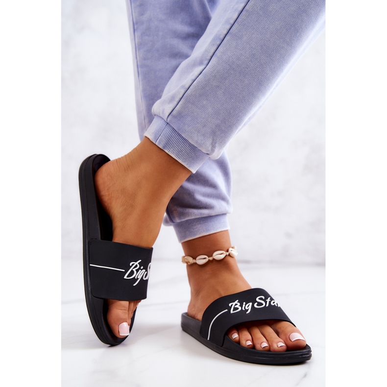 Klasické gumové pantofle Big Star JJ274A300 Black černá 2