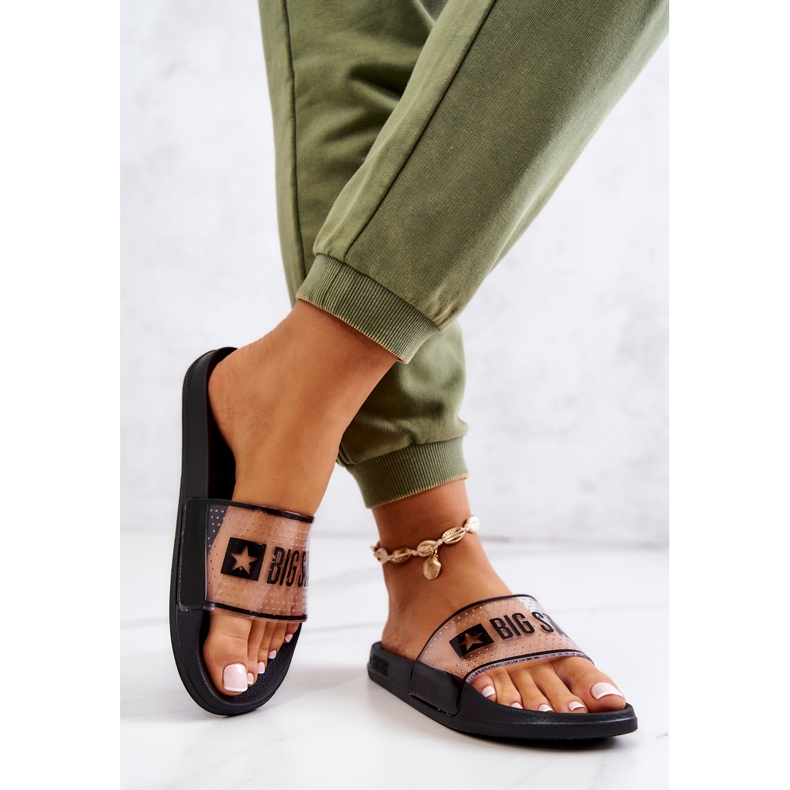 Dámské pantofle Big Star JJ274639 Černé černá 2