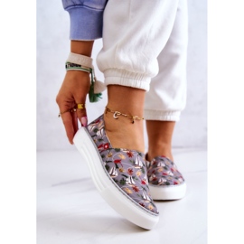 Dámské tenisky Slip On Memory Foam Big Star JJ276015 Grey šedá 1