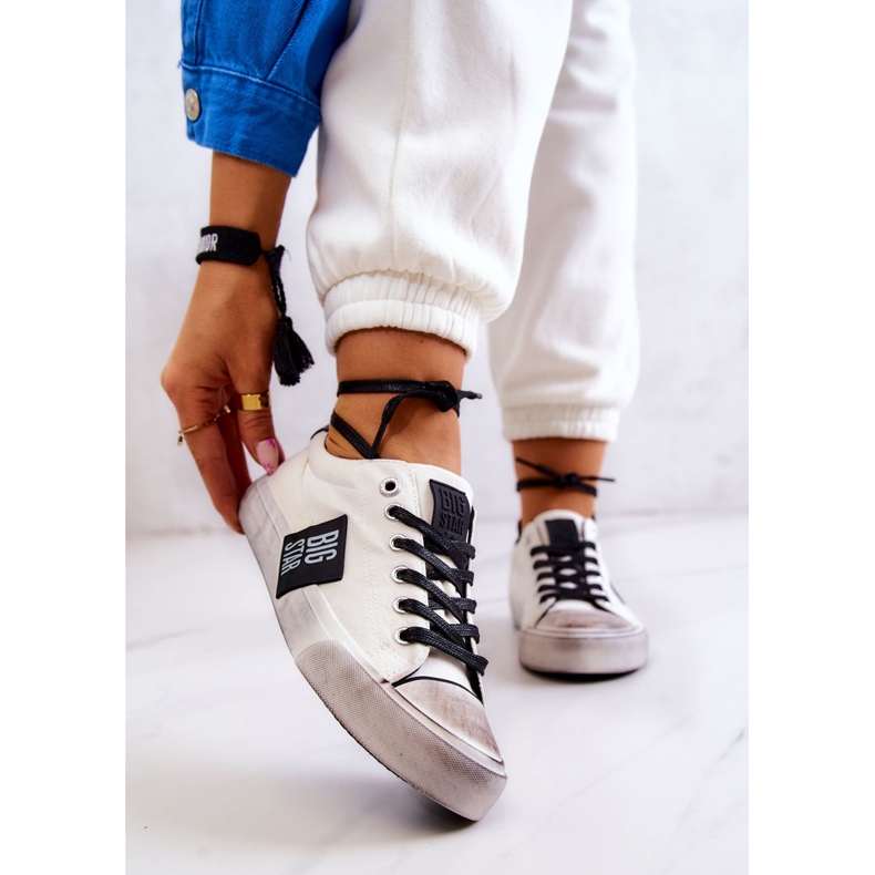 Dámské tenisky Big Star JJ274350 Bílé a černé tenisky bílý černá 1