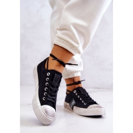 Dámské tenisky Sneakers Big Star JJ274354 Černo-Bílá bílý 2