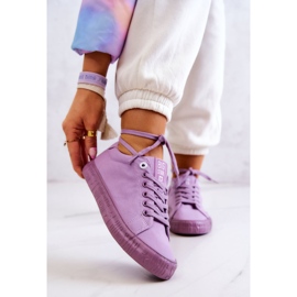 Dámské nízké tenisky Big Star JJ274416 Violet fialová 1