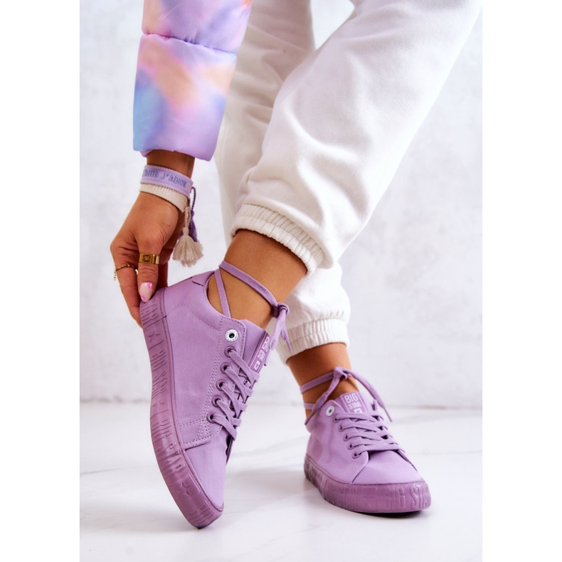 Dámské nízké tenisky Big Star JJ274416 Violet fialová 2