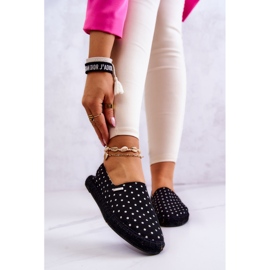 Dámské espadrilky s puntíky Big Star JJ274867 Černá černý 1