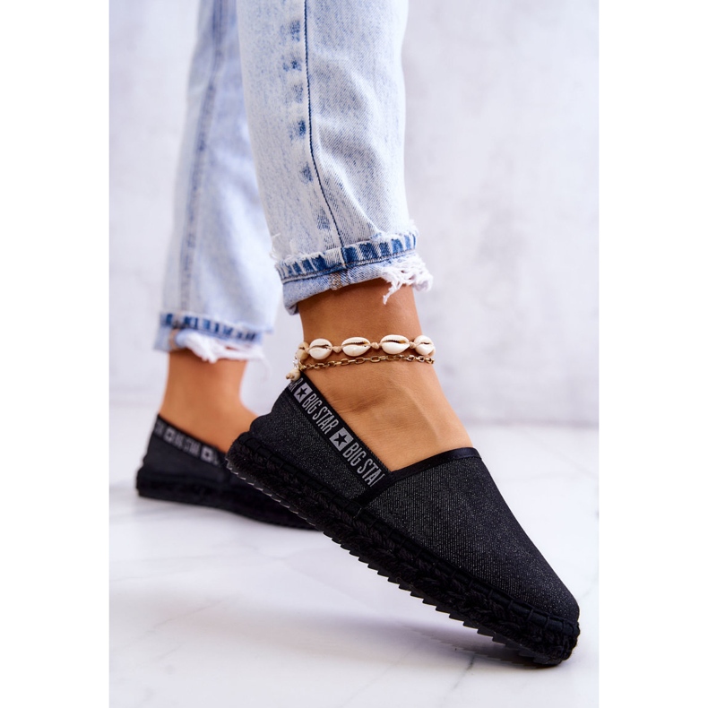 Nazouvací espadrilky Big Star JJ274878 Black černý 2