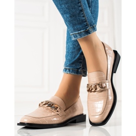 S. BARSKI Elegantní mokasíny S.BARSKI béžový 1