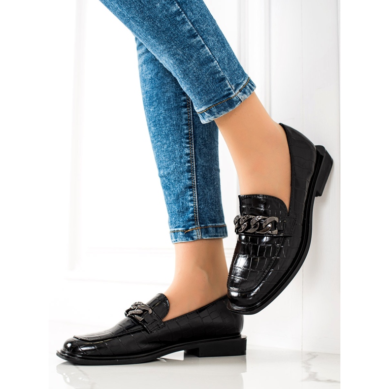 S. BARSKI Elegantní mokasíny S.BARSKI černá 1