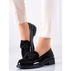 S. BARSKI Boty s ozdobnou mašlí S.BARSKI černý 1