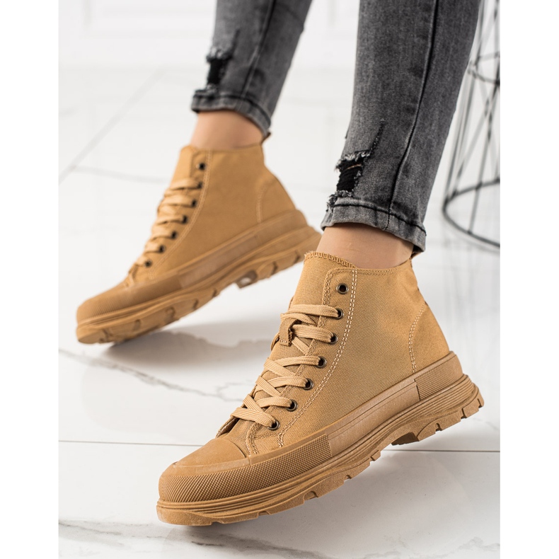 Forever Folie Velbloudí Tenisky Na Platformě hnědý 1