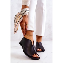 Kožené boty se zipem Nicole 2718/001 Black černá 1