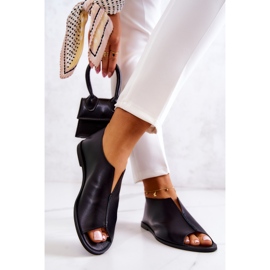 Kožené boty se zipem Nicole 2718/001 Black černá 2