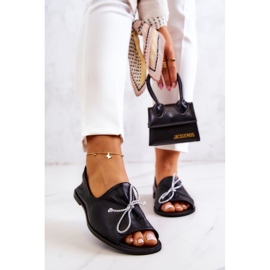 Kožené Dámské Baleríny Nicole 2660/001 Černá 2