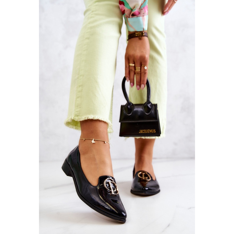 Dámské lakované mokasíny Lordsy Nicole 2712/035 Black černá 1