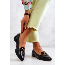 Dámské lakované mokasíny Lordsy Nicole 2712/035 Black černá 2