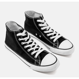 Černé kotníkové boty černá 1