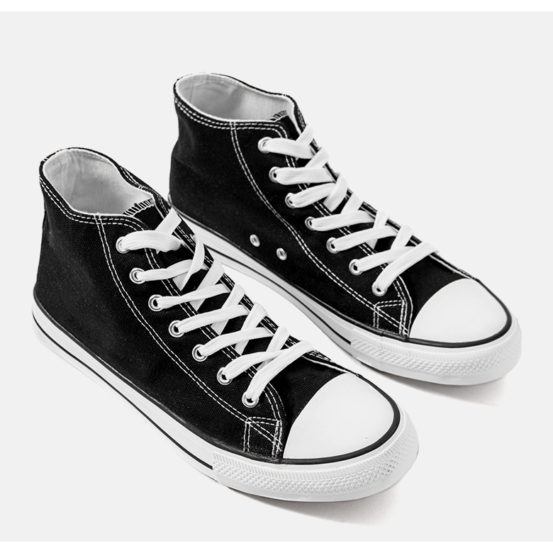 Černé kotníkové boty černá 1